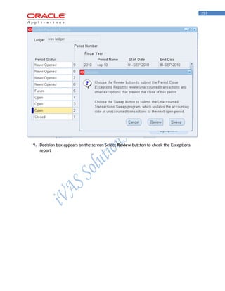 297 
9. Decision box appears on the screen Select Review buttton to check the Exceptions report  