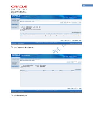 61 
Click on Next button 
Click on Save and Next button 
Click on Finish button  