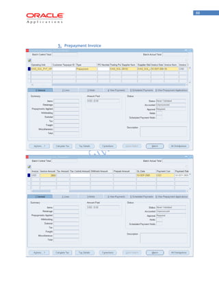 88 
5. Prepayment Invoice  