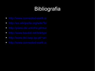 Bibliografia http://www.connected-earth.com/Galleries/Telecommunicationsage/index.htm http://en.wikipedia.org/wiki/Telegraphy#Telex http://piano.dsi.uminho.pt/museuv/cbaudot.html http://www.baudot.net/teletype.htm http://www.dei.isep.ipp.pt/~andre/documentos/dte.html http://www.connected-earth.com/Galleries/Telecommunicationsage/index.htm 