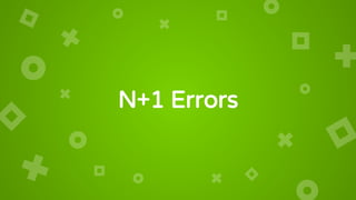 N+1 Errors
 