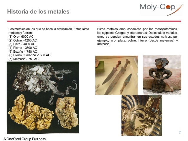 N° 1 historia de los metales