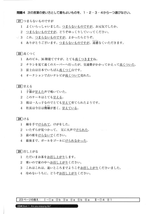 日本語総まとめ N2 語彙