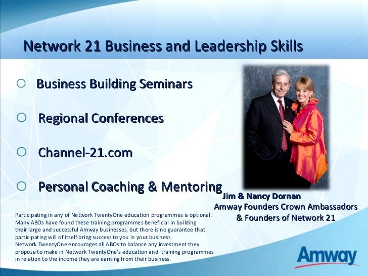 Network 21 amway business plan