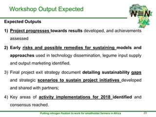 Assessment of progresses towards results