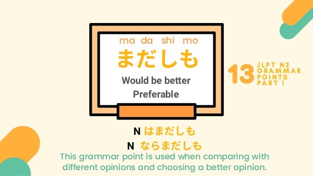 N2 Grammar Slide Part 1
