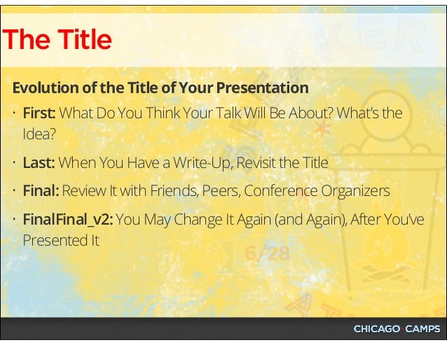 Speaker Camp Atlanta Workshop - June 28, 2014 Slide 33