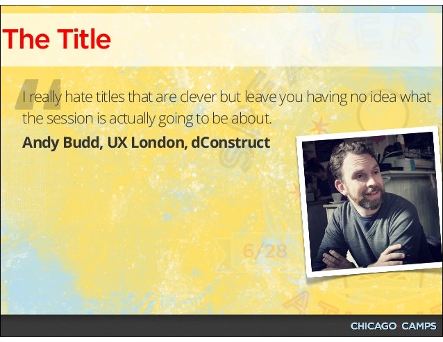 Speaker Camp Atlanta Workshop - June 28, 2014 Slide 38