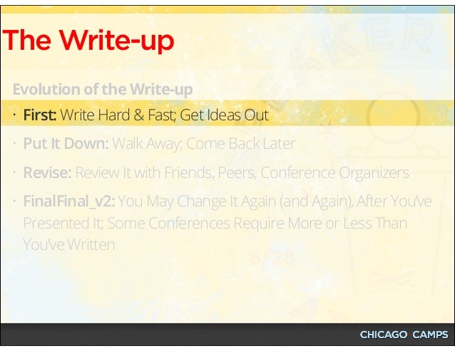 Speaker Camp Atlanta Workshop - June 28, 2014 Slide 45