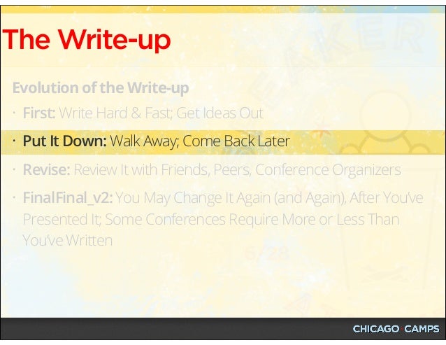 Speaker Camp Atlanta Workshop - June 28, 2014 Slide 47