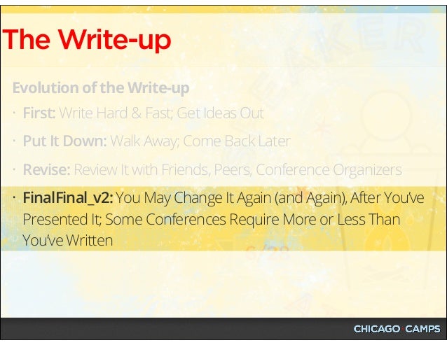 Speaker Camp Atlanta Workshop - June 28, 2014 Slide 53