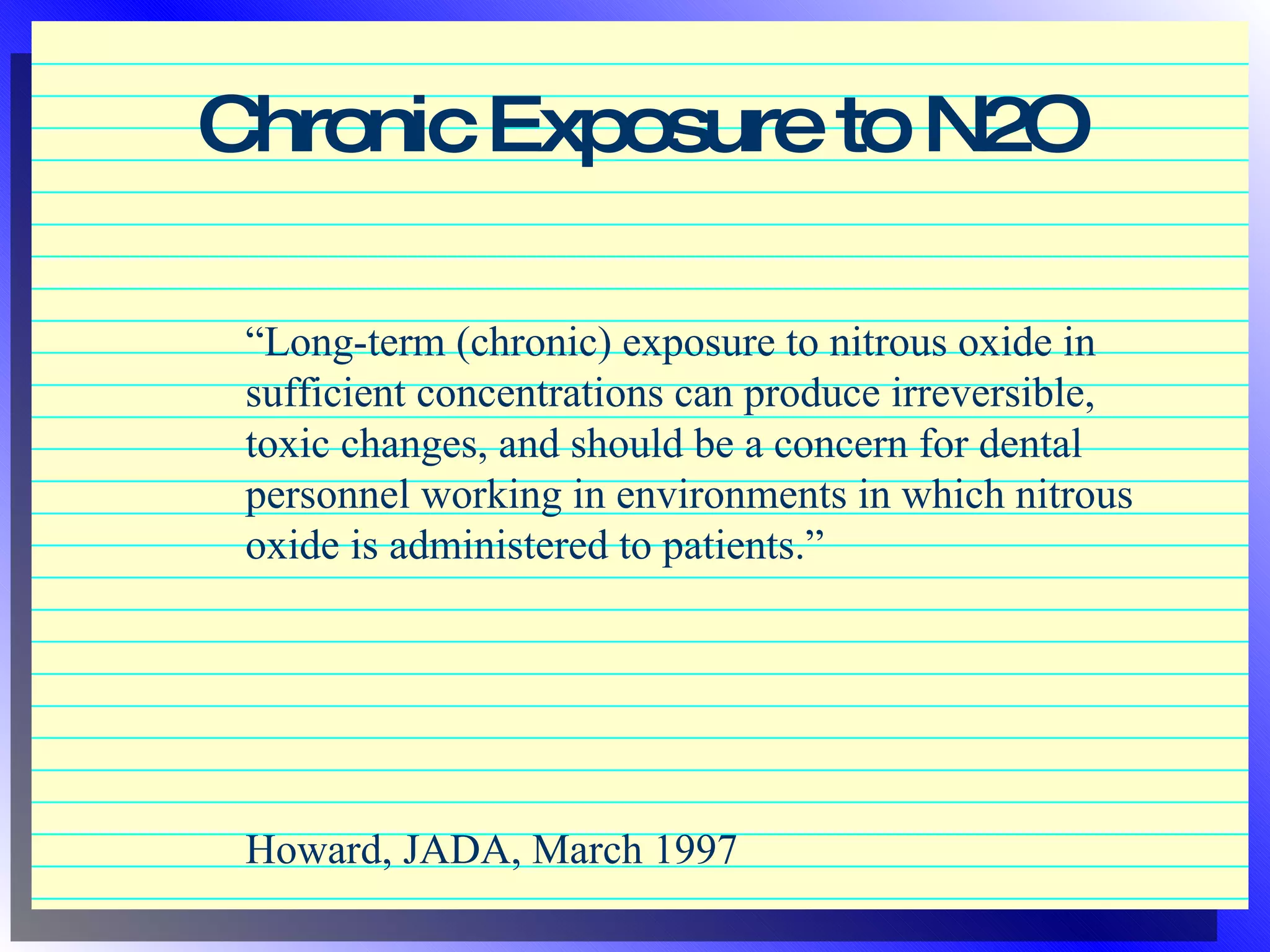 Nitrous Oxide Sedation in Pediatric Dentistry | PPT