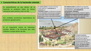 Octavo básico. Unidad 2. Clase 8. La hacienda colonial en América.. | PDF