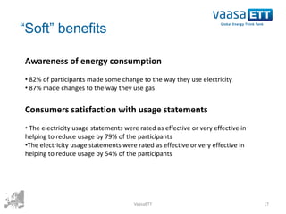 Christophe Dromacque, VaasaETT: Ademe & WEC Energy Efficiency Policies 2013 - Case study on innovative smart billing for household consumers
