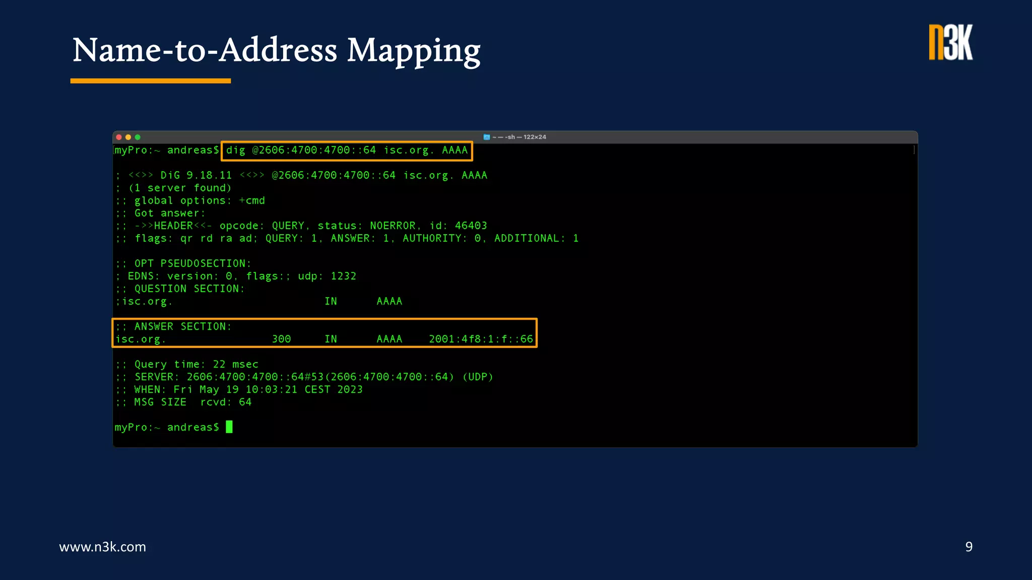 www.n3k.com 9
Name-to-Address Mapping
 