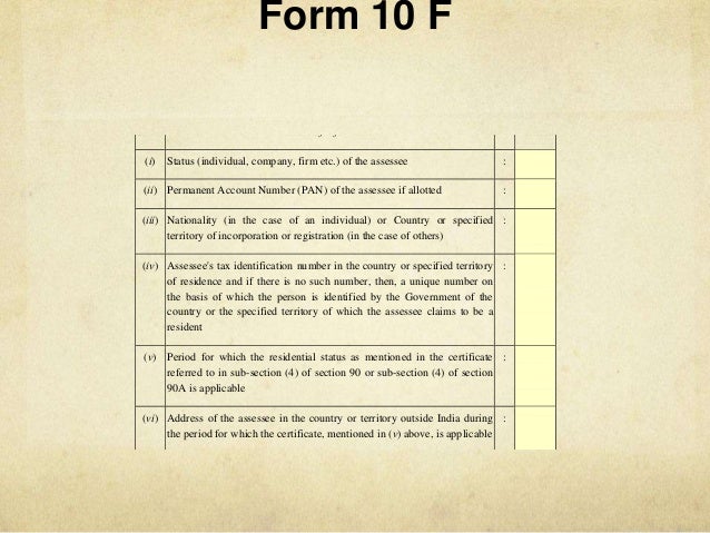 foreign payments by neeraj sindhu form 10f india