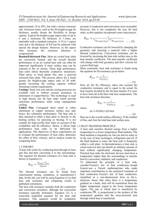 A Thesis on Design Optimization of Heat Sink in Power Electronics | PDF