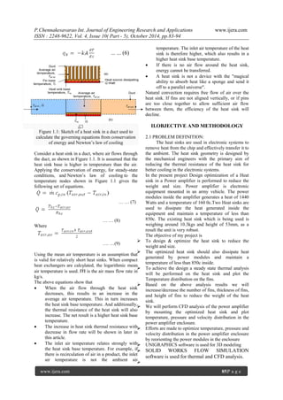 A Thesis on Design Optimization of Heat Sink in Power Electronics | PDF