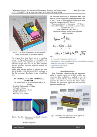 A Thesis on Design Optimization of Heat Sink in Power Electronics | PDF
