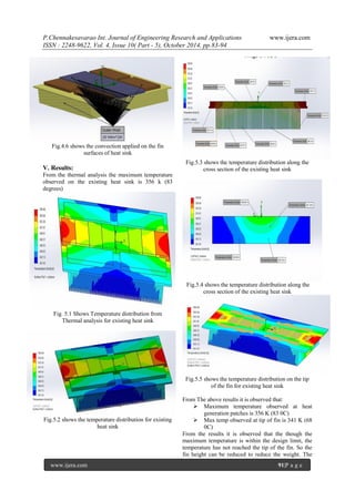 A Thesis on Design Optimization of Heat Sink in Power Electronics | PDF