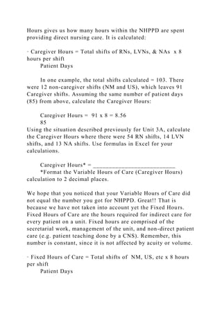 State Nhppd Form N5341 Staffing Module AssignmentPreliminary DataDefiniti.docx