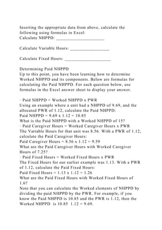 State Nhppd Form N5341 Staffing Module AssignmentPreliminary DataDefiniti.docx