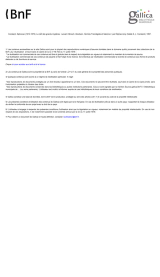 2
****************************
PRÉFACE
Les esprits humains ont le vertige du mystère. Le mystère est l'abîme qui
attire sans cesse notre curiosité inquiète par ses formidables profondeurs.
Le plus grand mystère de l'infini c'est l'existence de Celui pour qui seul
tout$$est sans mystère. Comprenant l'infini qui est essentiellement
incompréhensible, il est lui-même le mystère infini et éternellement
insondable, c'est-à-dire qu'il est en toute apparence, cet absurde par
excellence auquel croyait Tertullien(*).
Nécessairement absurde, puisque la raison doit renoncer pour jamais à
l'atteindre ; nécessairement croyable, puisque la science et la raison, loin de
démontrer qu'il n'est pas, sont fatalement entraînées à laisser croire qu'il est,
et à l'adorer elles-mêmes les yeux fermés.
C'est que cet absurde est la source infinie de la raison, la lumière ressort
éternellement des ténèbres éternelles, la science, cette Babel de l'esprit, peut
tordre et entasser ses spirales en montant toujours ; elle pourra faire osciller
la Terre, elle ne touchera jamais au Ciel.
Dieu, c'est ce que nous apprendrons éternellement à connaître. C'est par
conséquent ce que nous ne saurons jamais.
(*) Tertullien, écrivain de langue latine issu d'une famille
berbère romanisée et païenne, il se convertit au christianisme
à la fin du IIème siècle et devient la figure emblématique de la
communauté chrétienne de Carthage.
 