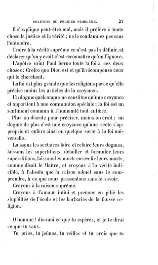 42
L'histoire d'Isaac(*) est une autre légende. Rebecca(1*) est le type de la femme
orientale, laborieuse, hospitalière, partiale dans ses affections, rusée et
retorte(2*) dans ses manœuvres. Jacob(3*) et Ésaü(4*) sont encore les deux types
reproduits de Caïn et d'Abel ; mais ici Abel se venge : L'intelligence
émancipée triomphe par la ruse. Tout le génie israélite est dans le caractère
de Jacob, le patient et laborieux supplantateur(5*), qui cède à la colère d'Ésaü,
devient riche et achète le pardon de son frère. Quand les anciens voulaient
philosopher, ils racontaient, il ne faut jamais l'oublier.
(2*) Retorte : Bombonne à long bec verseur d’alchimie aujourd’hui appelé cornu.
 