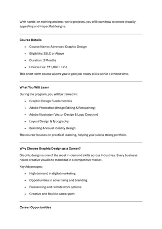 Advanced Graphic Design Course - Keltron | PDF