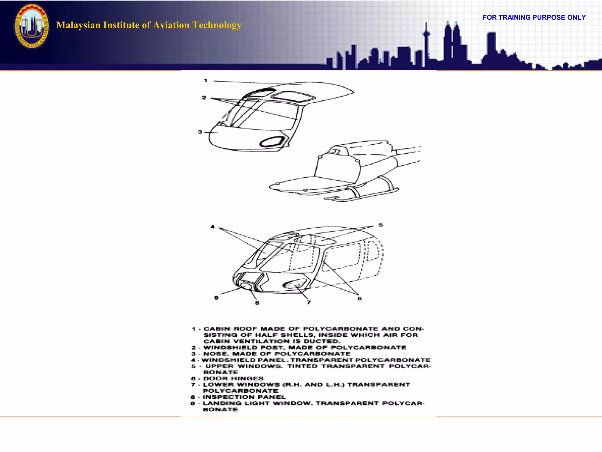 FOR TRAINING PURPOSE ONLY
Malaysian Institute of Aviation Technology
 