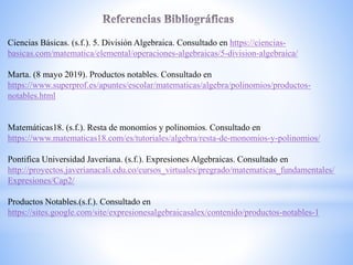 Expresiones Algebraicas PPT