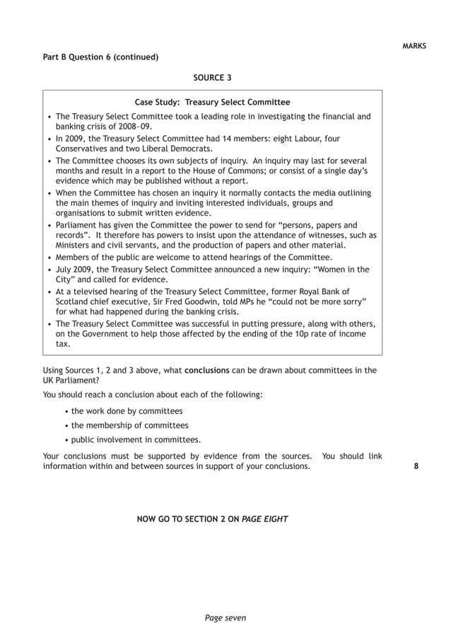 National 5 Modern Studies exemplar exam National 5 Modern Studies exemplar exam