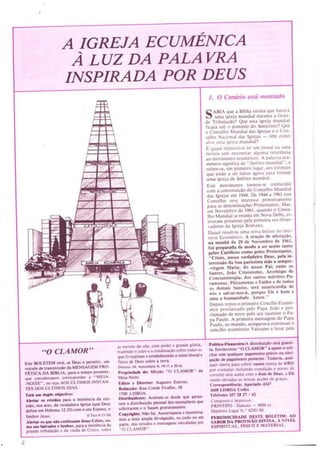A revista "O Clamor" - 1 - A mulher vestida de sol