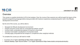 R in the Humanities: Text Analysis | PPTX