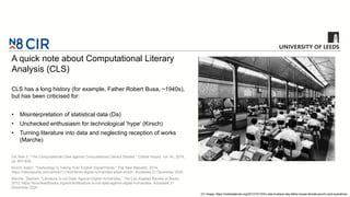 R in the Humanities: Text Analysis | PPTX