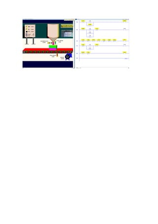 practicas con el simulador logixpro con PLC 