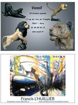 Francis L’HUILLIER
Perspective navale 180x130 cm www.artmajeur.com/francislhuillier-peintre
 