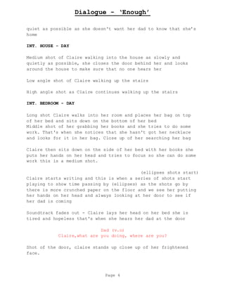 Script with dialogue | PDF