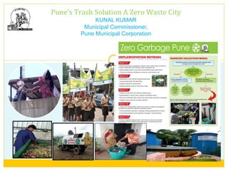  
Pune’s	
  Trash	
  Solution	
  A	
  Zero	
  Waste	
  City	
  
KUNAL KUMAR
Municipal Commissioner,
Pune Municipal Corporation 	
  
 