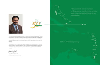 The Bahamas

“We consistently strive to maintain
and improve our award-winning services,
even in the most painful of times for our
communities.”

2020
ANNIVERSARY
1982-2012

BVI
Anguilla

2012 marks an impressive 30 year milestone for NAGICO. Over the past three decades, NAGICO
has managed to grow into the largest privately held insurance provider in the region. We have
also been tested with many catastrophes, but I am proud to say that we have proved to be a
strong and stable company with a reputation for fast and fair claims settlement no matter the
calamity.
We consistently strive to maintain and improve our award-winning services, even in the most
painful of times for our communities. Our team of the region’s most experienced and trained
professionals work each day to ensure your security and peace of mind under the NAGICO
Umbrella.

St. Maarten
St. Martin
Saba

Nevis
Antigua
Montserrat

30 Years, 19 Territories, 1 Group

Guadeloupe

Dominica

Martinique

St. Lucia
Aruba
Curaçao
Bonaire

Imran McSood Amjad, ACII
NAGICO Group Chief Executive Officer

St. Eustatius

St. Kitts

St. Vincent

Grenada
Tobago
Trinidad

 
