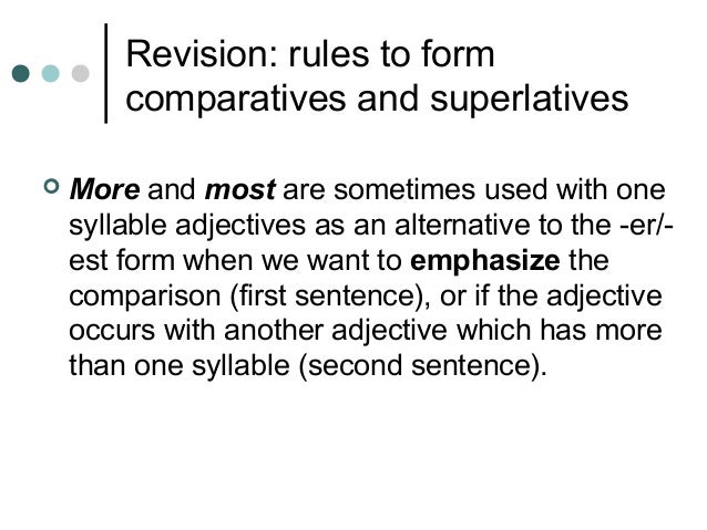 na1 adjectives revisionrulesforcomparativesandsuperlatives 5 638
