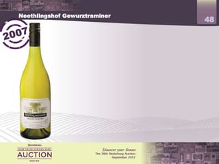 Neethlingshof Gewurztraminer
                                              48




               4 stars Platter’s 2008
               4 ½ stars Wine magazine 2007
 