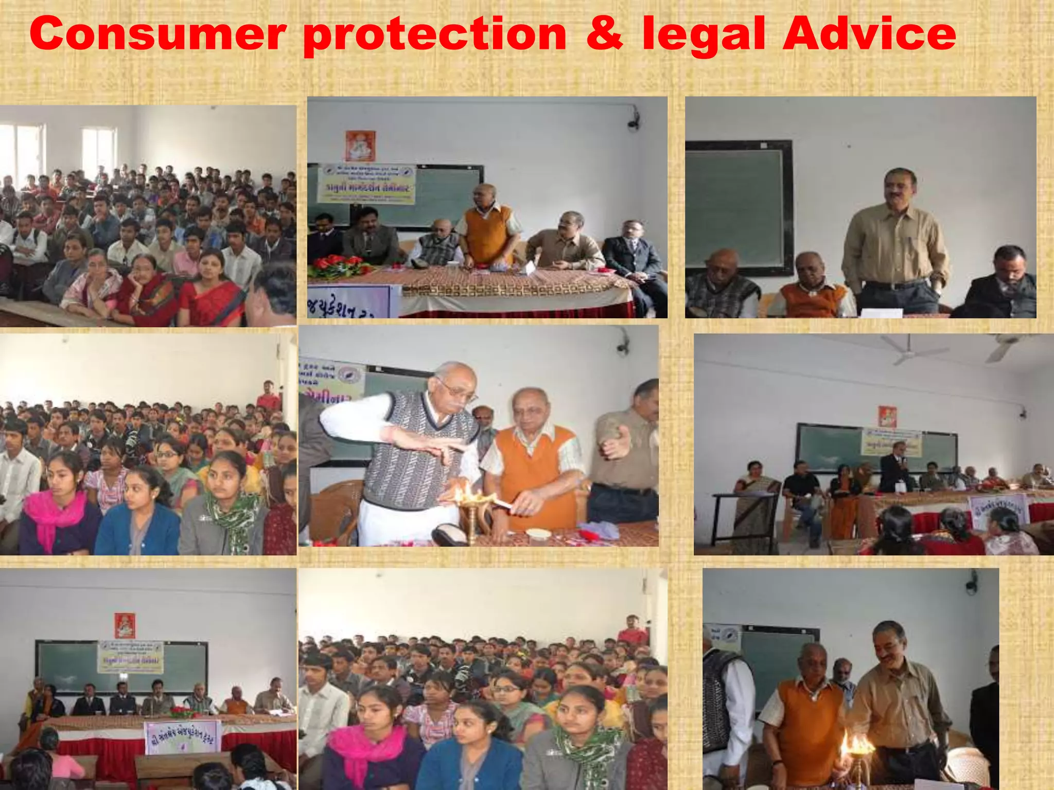 Consumer protection & legal Advice
 