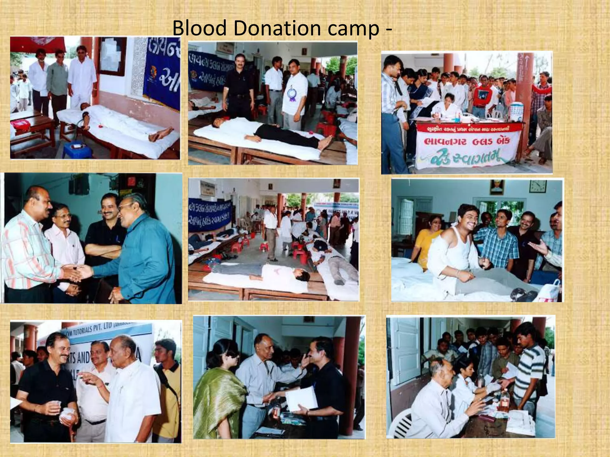 Blood Donation camp -
 