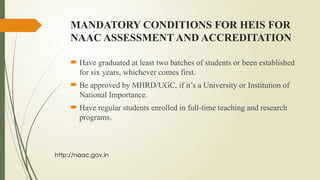 Comprehensive Overview of NAAC and NBA Accreditation Processes in ...