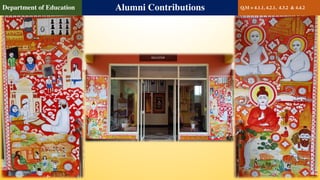 42
Department of Education Alumni Contributions QlM = 4.1.1, 4.2.1, 4.3.2 & 4.4.2
 