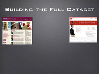 Building the Full Dataset
 