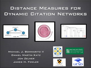 Distance Measures for
Dynamic Citation Networks
Michael J. Bommarito II
Daniel Martin Katz
Jon Zelner
James H. Fowler
 