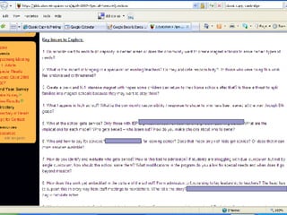 Other Methods for Surfacing Questions Around a Learning Activity Survey Monkey and Wiki Using Technology Debrief After What do we still ned to know (emergence) At the end Pause for questions During As part of introductions At the beginning Survey or email Before 
