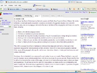 Other Ways to Help People Connect to Social Capital  Before, During, After, Using Technology Members directory  Introductions on a listserv  Socialize together  Community Weaver  List of resources along with names Capture notes or questions with names 